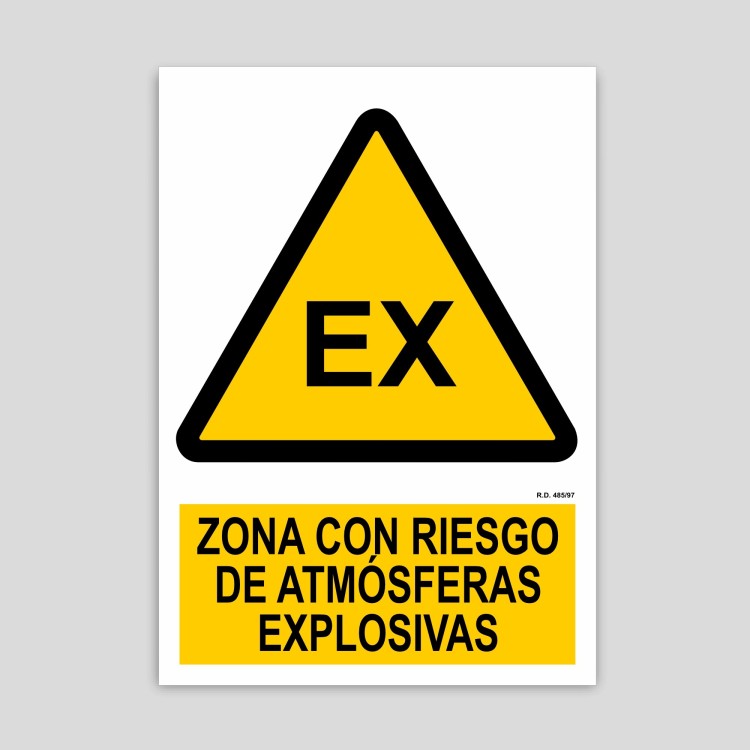 Cartell de zona de risc d'atmòsferes explosives