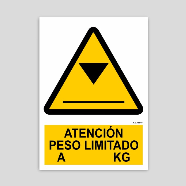 Limited weight attention poster