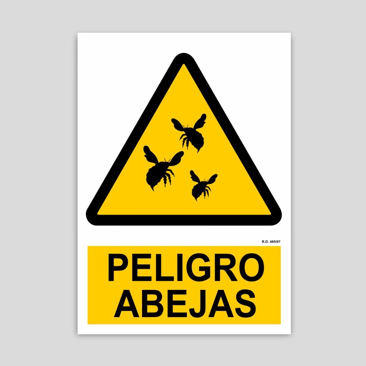 Bee danger sign