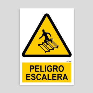 Danger ladder sign