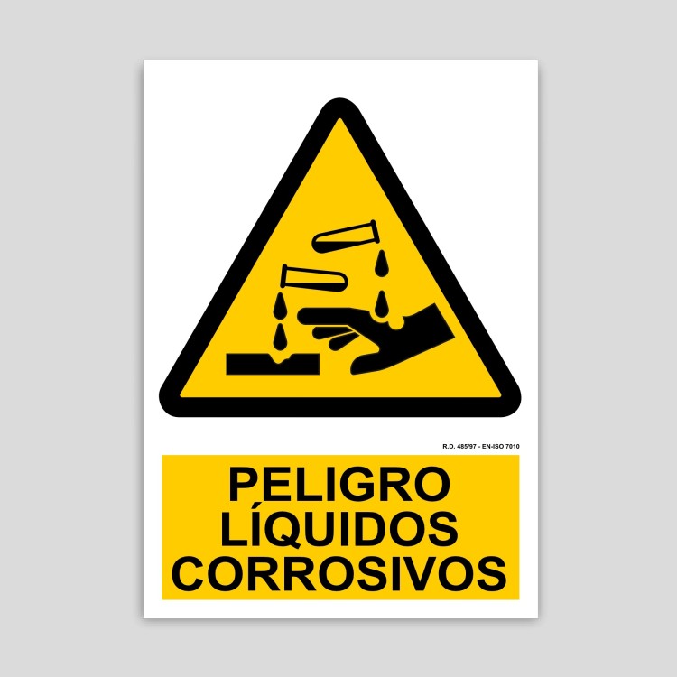 Perill liquids corrosius