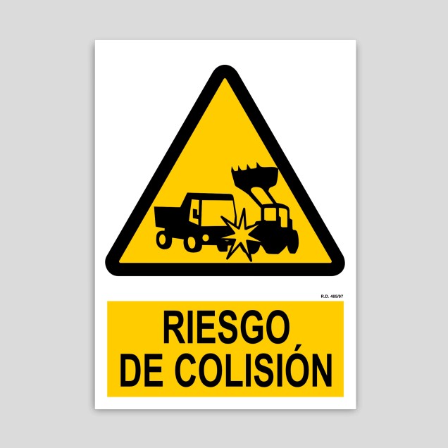 Cartel de Riesgo de colisión