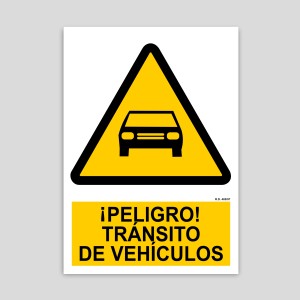 PE135 - Danger, vehicle traffic
