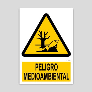 Cartell de perill mediambiental