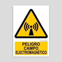 Danger sign, electromanetic field