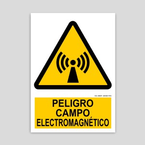 Danger sign, electromanetic field