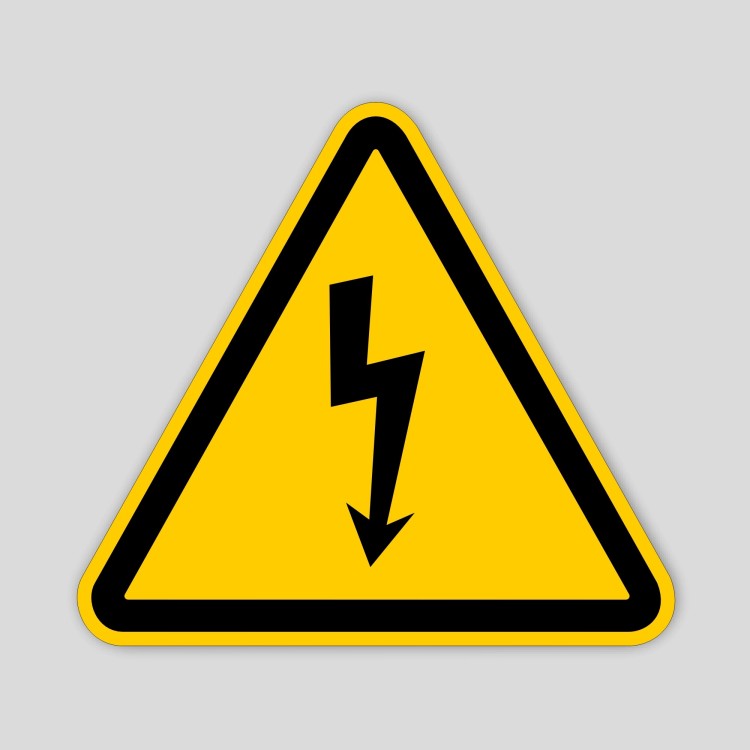 Electric risk sticker