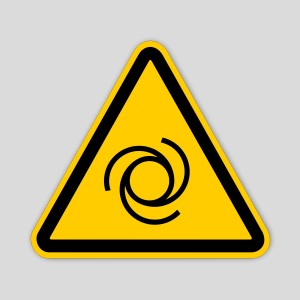 Automatic ignition danger sticker (pictogram)
