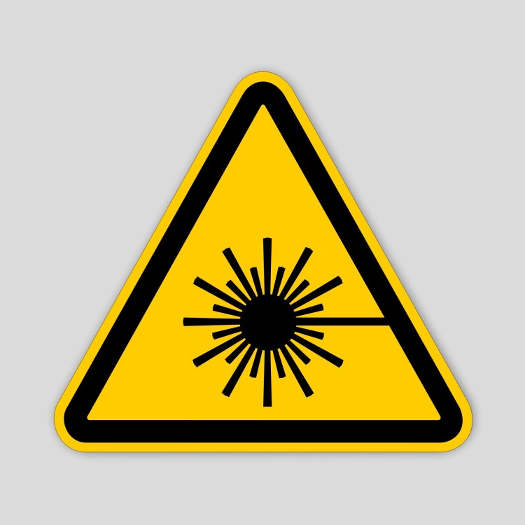 Danger laser radiation (pictogram)