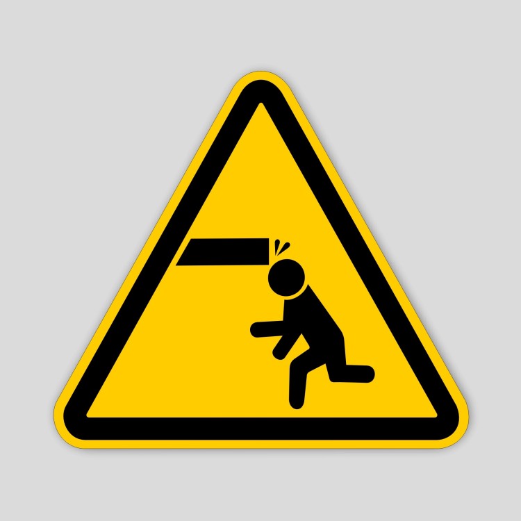 Perill sostre baix (pictograma)