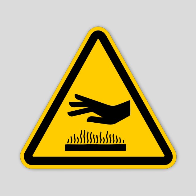 Danger hot surface (pictogram)