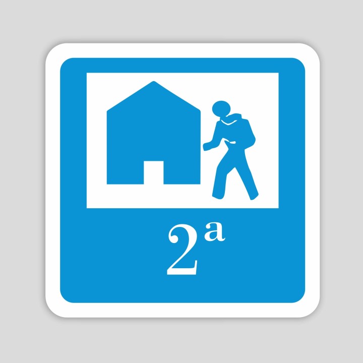 Distinctive plaque second category tourist hostel - Galicia