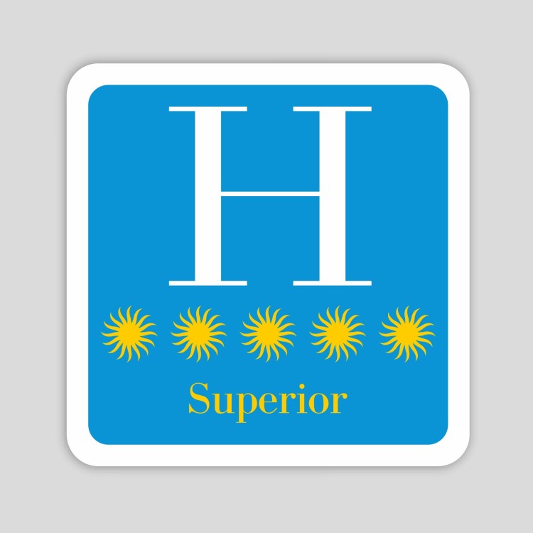 Distinctive five-star superior hotel plaque - Galicia