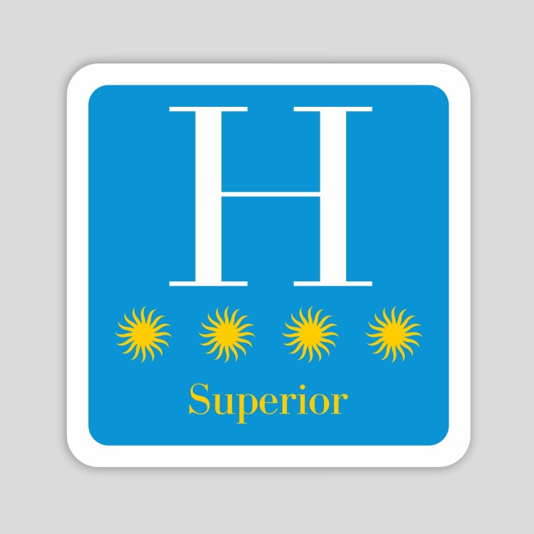 Placa distintivo hotel cuatro estrellas superior - Galicia