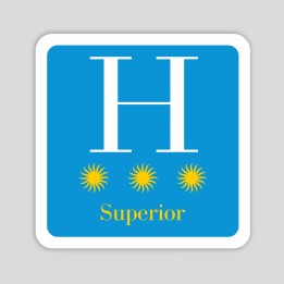Distinctive plaque for three-star superior hotel - Galicia
