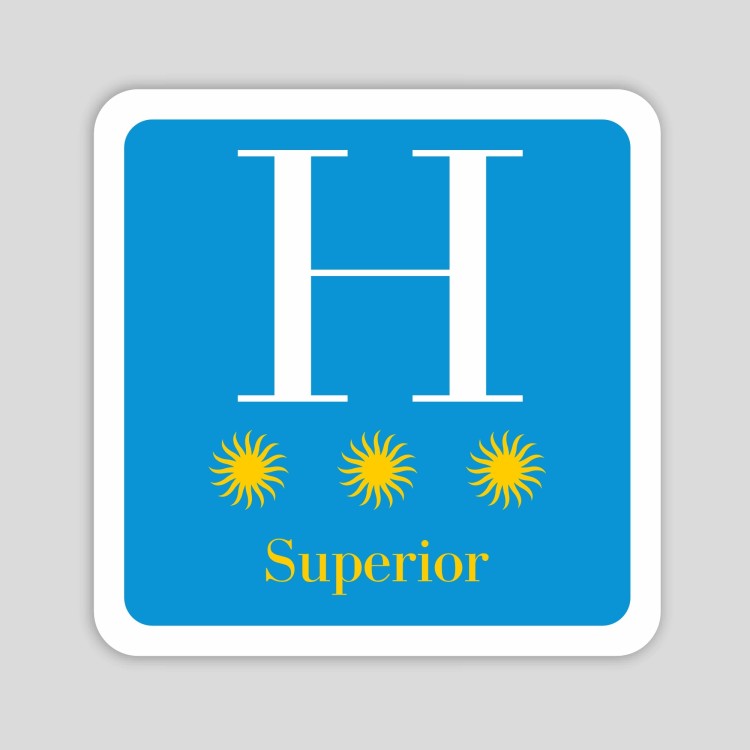 Distinctive plaque for three-star superior hotel - Galicia