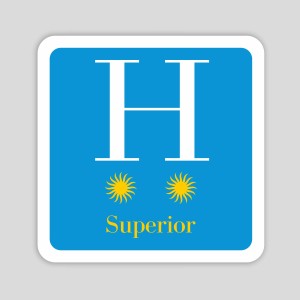 Distinctive two-star superior hotel plaque - Galicia