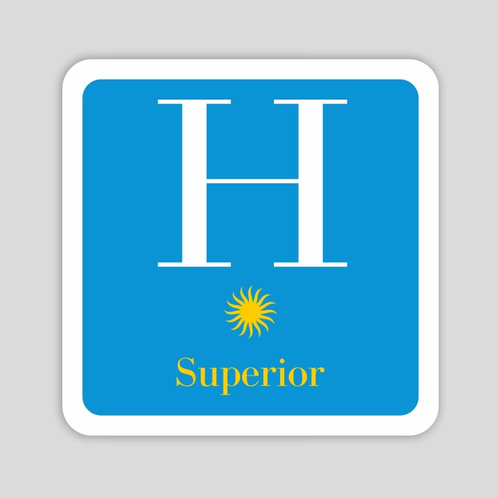 Placa distintivo hotel una estrella superior - Galicia