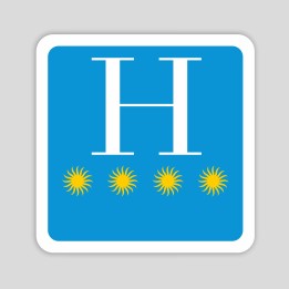 Placa distintivo hotel cuatro estrellas - Galicia