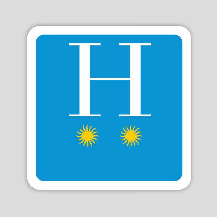 Placa distintivo hotel dos estrellas - Galicia