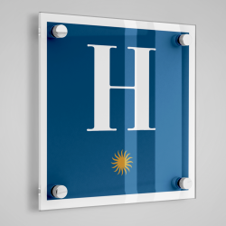 Placa distintiu Hotel una estrella - Aragó