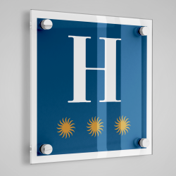 Placa distintiu Hotel tres estrelles - Aragó