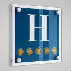 Placa distintivo Hotel cinco estrellas  - Aragón