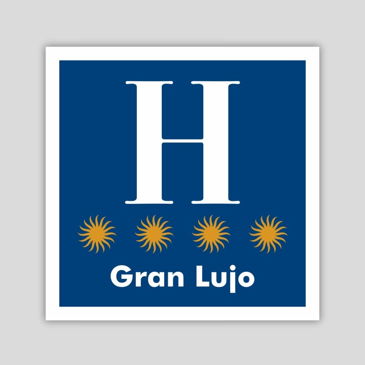 Distinctive plaque Four-star luxury hotel - Aragón