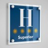 Placa distintiu Hotel quatre estrelles Superior - Aragó