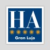 Placa distintivo Hotel Apartamento cinco estrellas gran lujo - Aragón