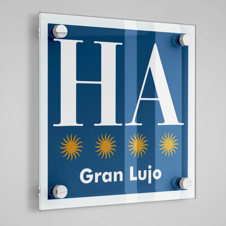 Placa distintivo Hotel Apartamento cuatro estrellas gran lujo - Aragón