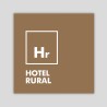 Placa distintiu especialitat Hotel Rural- Aragó