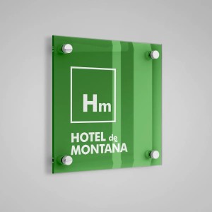 Placa distintiu especialitat Hotel de Montaña - Aragón