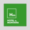 Placa distintiu especialitat Hotel de Montaña - Aragón