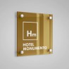 Placa distintivo especialidad Hotel Monumento - Aragón