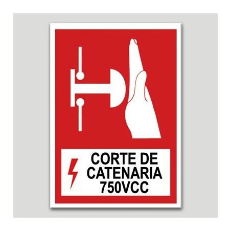 Corte de catenaria 750VCC