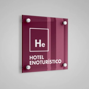 Placa distintiu especialitat Hotel Enoturístic - Aragó