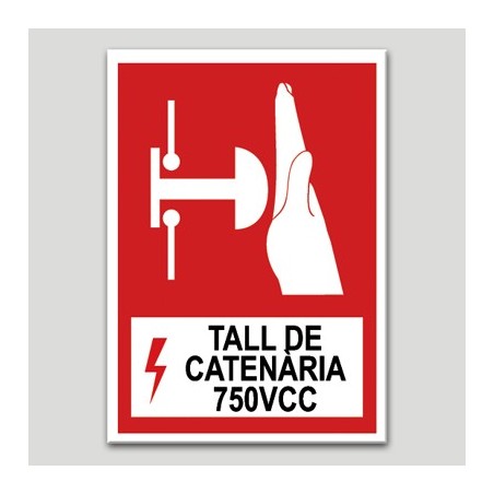 Corte de catenaria 750VCC Corte de catenaria 750VCC