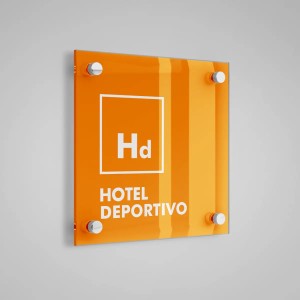 Distinctive plaque specializing in Sports Hotel - Aragón