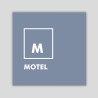 Placa distintivo especialidad Motel - Aragón