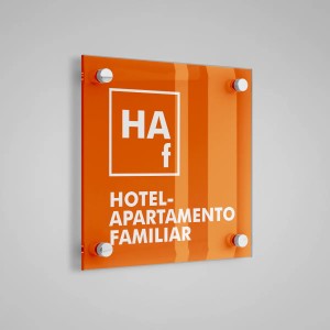 Placa distintiu especialitat Hotel Apartament Familiar - Aragón