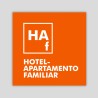 Placa distintiu especialitat Hotel Apartament Familiar - Aragón