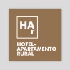 Placa distintivo especialidad Hotel Apartamento Rural - Aragón