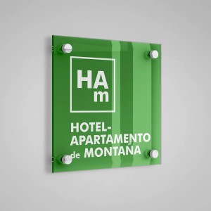 Placa distintiu especialitat Hotel Apartament de Montaña - Aragón