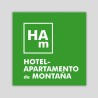 Placa distintiu especialitat Hotel Apartament de Montaña - Aragón