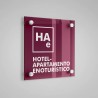 Placa distintiu especialitat Hotel Apartament Enoturístic - Aragó
