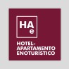 Placa distintivo especialidad Hotel Apartamento Enoturístico - Aragón