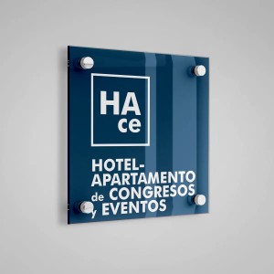 Distinctive plaque specialty Hotel Apartment for Congresses and Events - Aragón