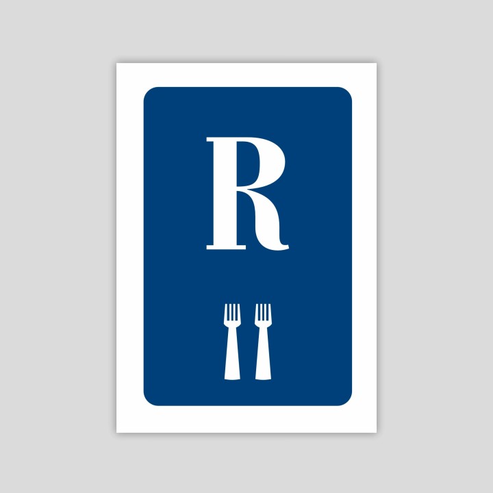 Placa distintivo Restaurante dos tenedores - Castilla y León