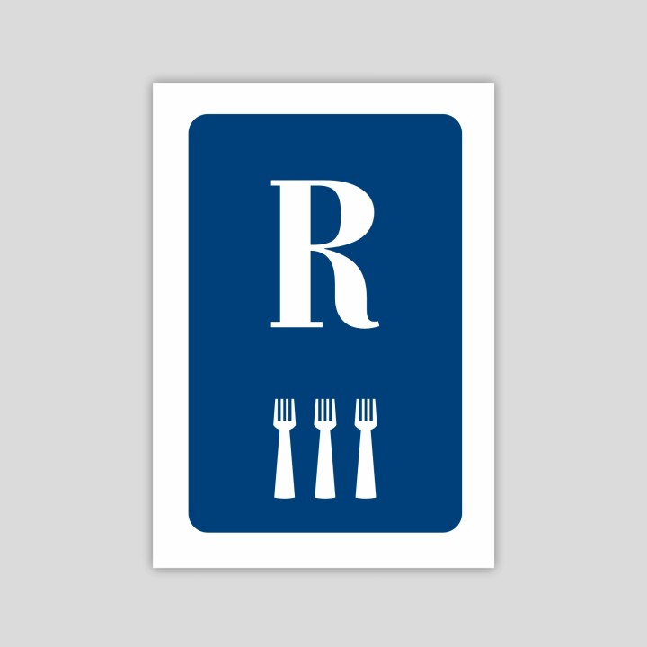 Distinctive plate Restaurant three forks - Castilla y León